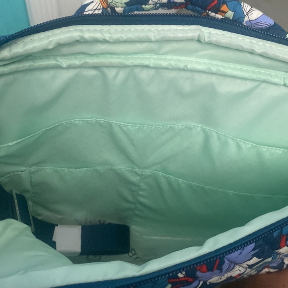 🆕💙Vera Bradley Laptop Workstation Crossbody “Floral Bursts” - Picture 3 of 9